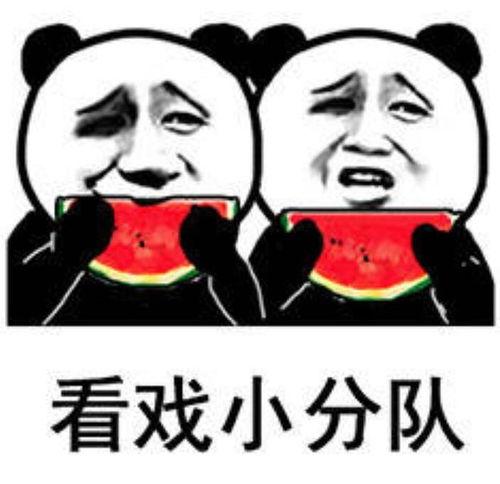 吃瓜看戏表情包动漫